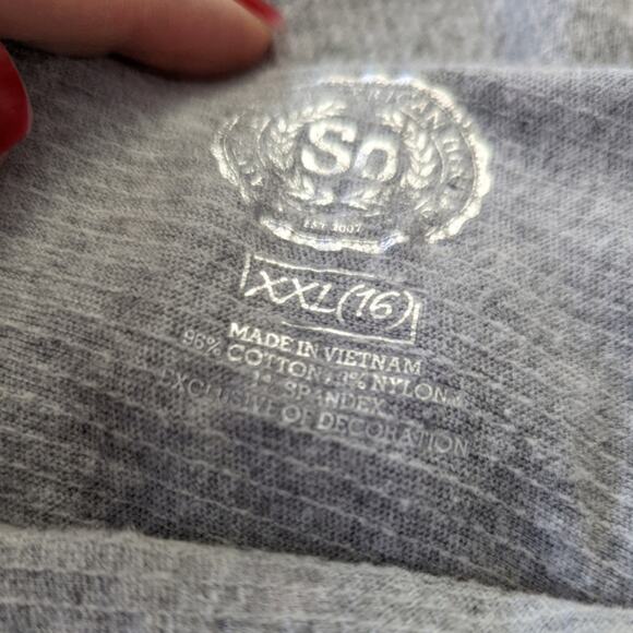 So Juniors Eyelet Lace Gray Sundress Halter Sz XXL 16 - Picture 5 of 7